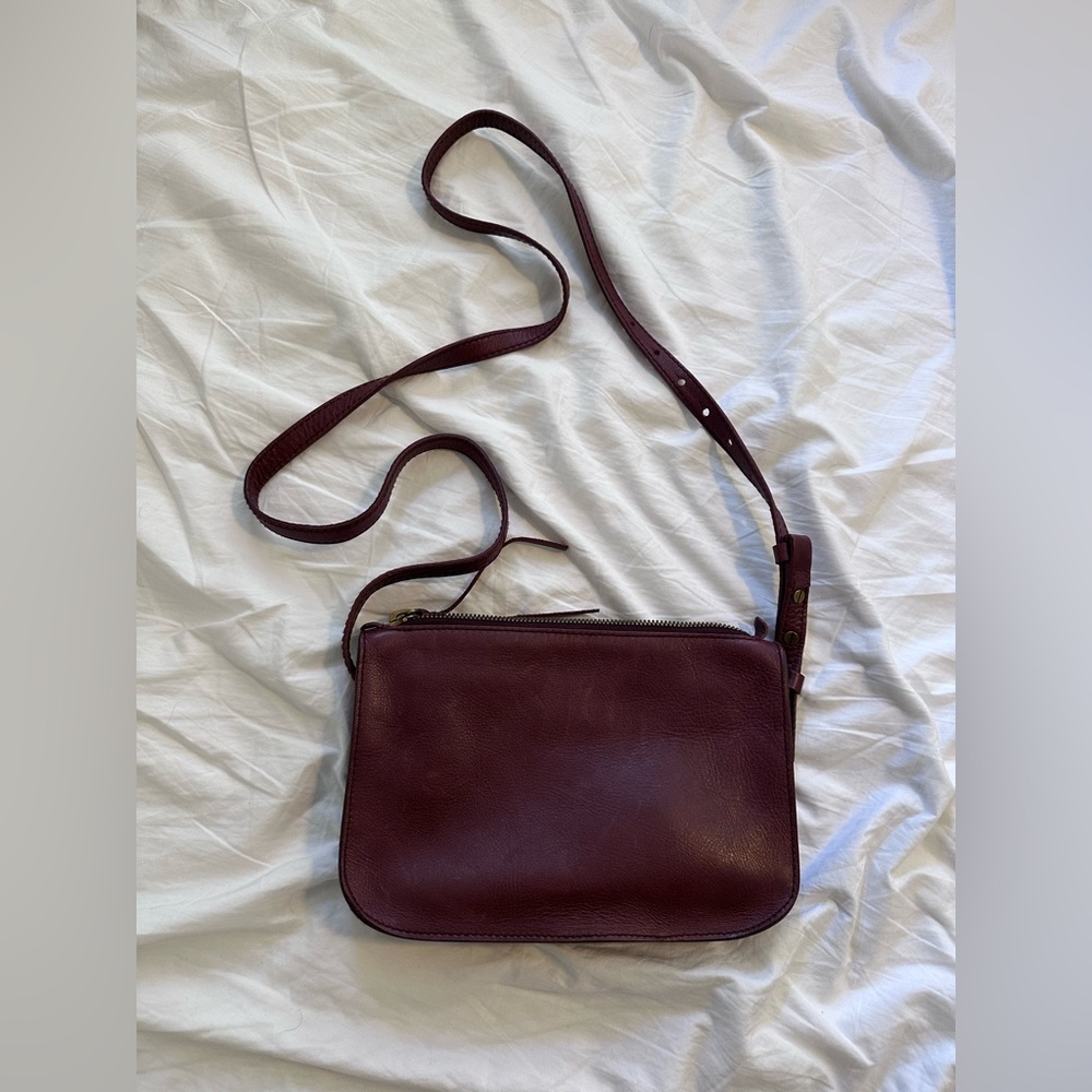 Madewell The Simple Crossbody - Burgandy